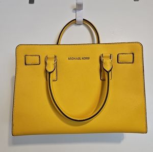 MICHAEL KORS Dillon Saffiano Leather Satchel, NEW!
